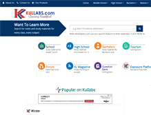 Tablet Screenshot of kullabs.com